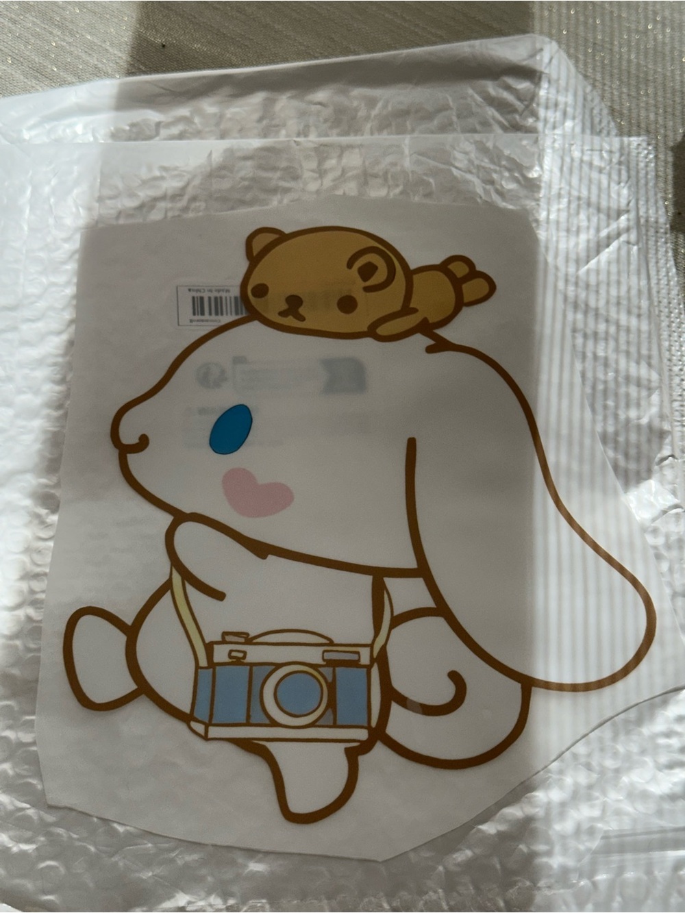 2 for $30 Iron on Heat transfer sticker Cinnamoroll